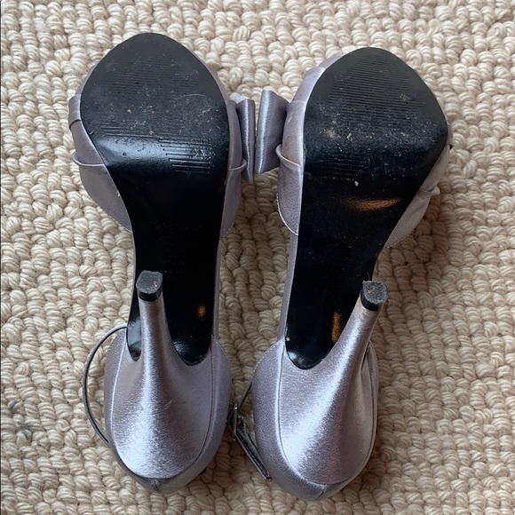 Pewter Nina Peep Toe Heels - Picture 4 of 4